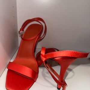 ASOS Vibrant Red Strappy Heels